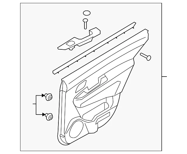 Door Trim Panel - Kia (83306-1D0655W)