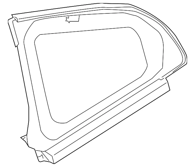 Quarter Glass - Driver's Side (LH) - Nissan (83307-1EA0A)