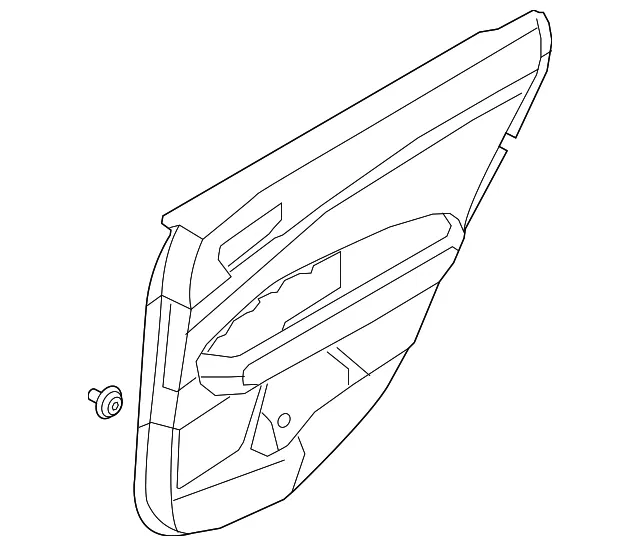 Door Trim Panel - Driver's Side (LH) - Kia (83307-A8010BWC)