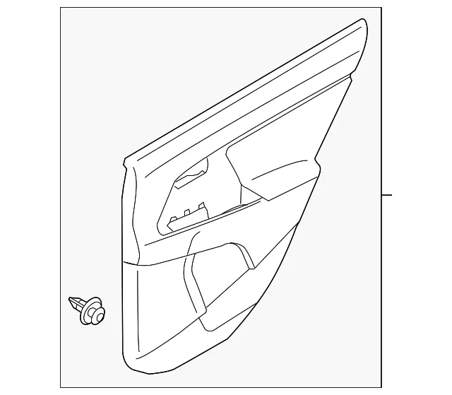 Door Trim Panel - Kia (83307-D9010CB4)
