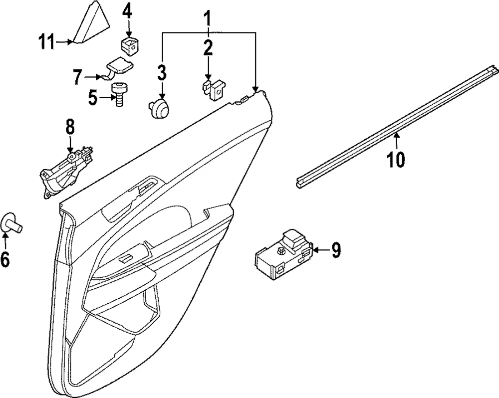 Door Trim Panel - Kia (83307-DW000B43)