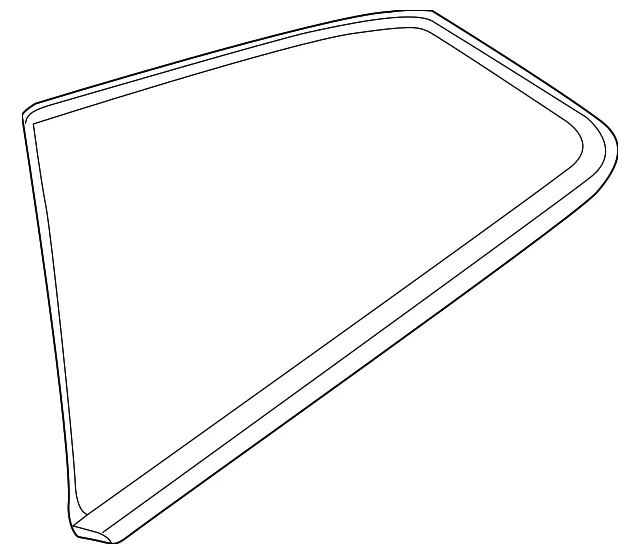 Quarter Glass - Driver's Side (LH) - Nissan (83307-KB50B)