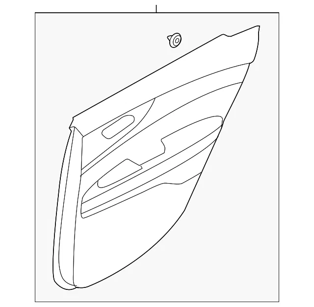 Door Trim Panel - Driver's Side (LH) - Kia (83307-M7015B2Q)