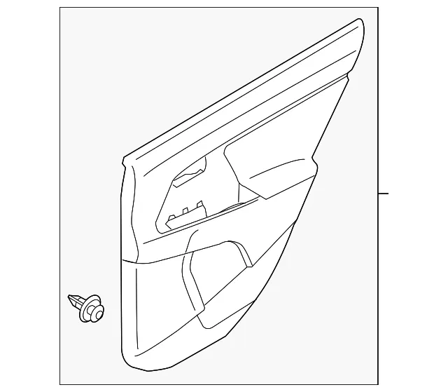 Door Trim Panel - Kia (83308-Q5020EJ8)