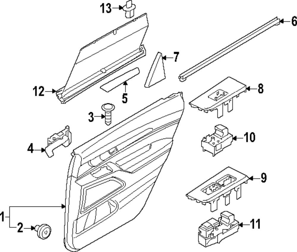 Door Trim Panel - Kia (83308-S9500GSG)