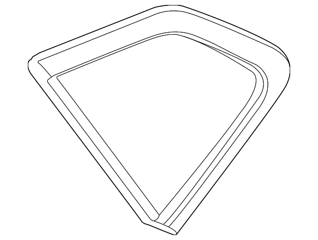 Quarter Glass - Passenger Side (RH) - Nissan (83312-6MA0A)