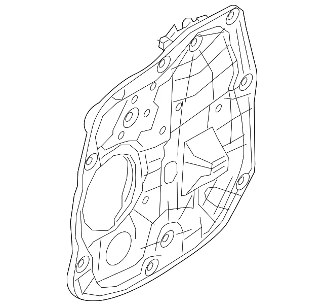 Window Regulator - Driver's Side (LH) - Kia (83401-A7011)