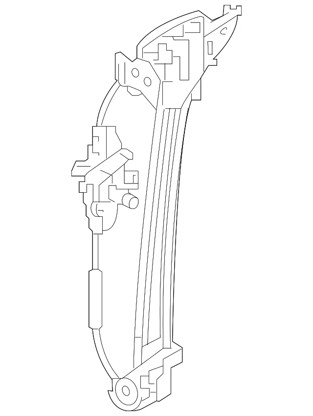Window Regulator - Passenger Side (RH) - Kia (83402-H9000)