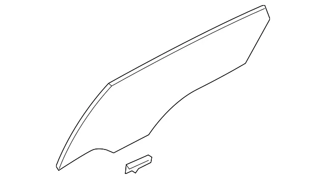 Door Glass - Driver's Side (LH) - Kia (83410-J6000)