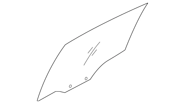 Movable Glass - Driver's Side (LH) - Kia (83411-1G011)