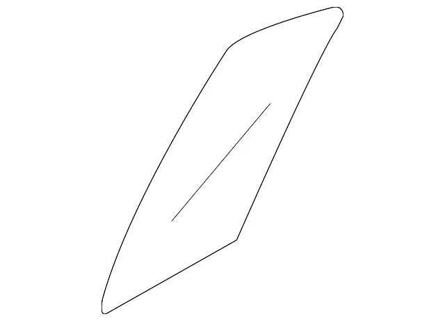 Fixed Glass - Driver's Side (LH) - Kia (83417-3F010)