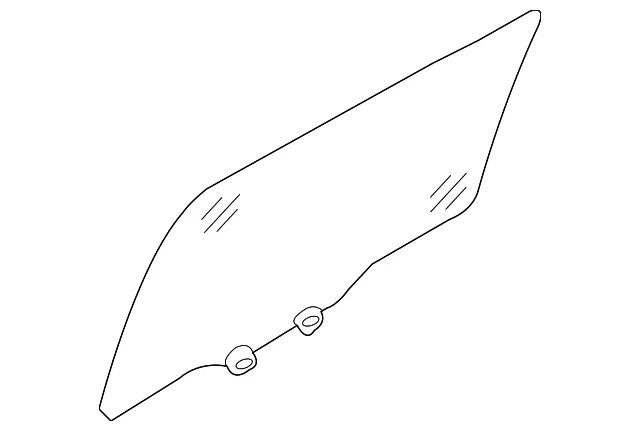 Door Glass - Passenger Side (RH) - Kia (83420-4D000)