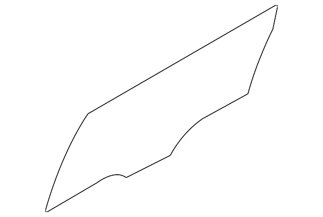 Door Glass - Kia (83420-R0520)