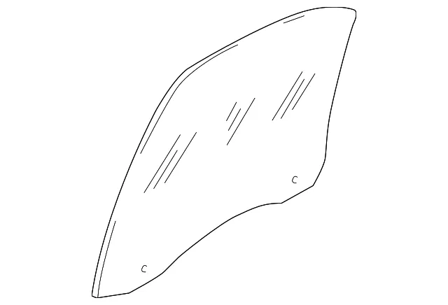 Movable Glass - Passenger Side (RH) - Kia (83421-3EA00)