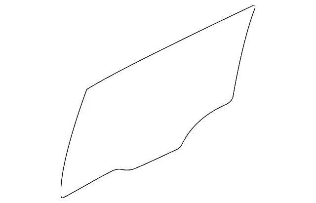 Movable Glass - Passenger Side (RH) - Kia (83421-3W010)