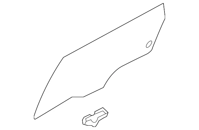 Glass Rear Door Wind - Kia (83421-C5010)