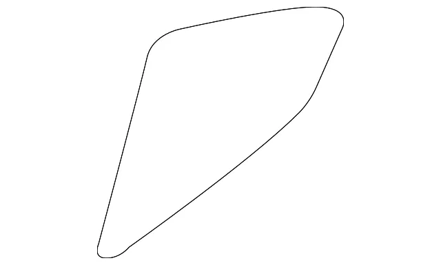 Fixed Glass - Passenger Side (RH) - Kia (83427-3R110)