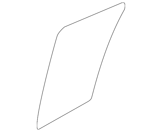 Fixed Glass - Passenger Side (RH) - Kia (83427-3W000)