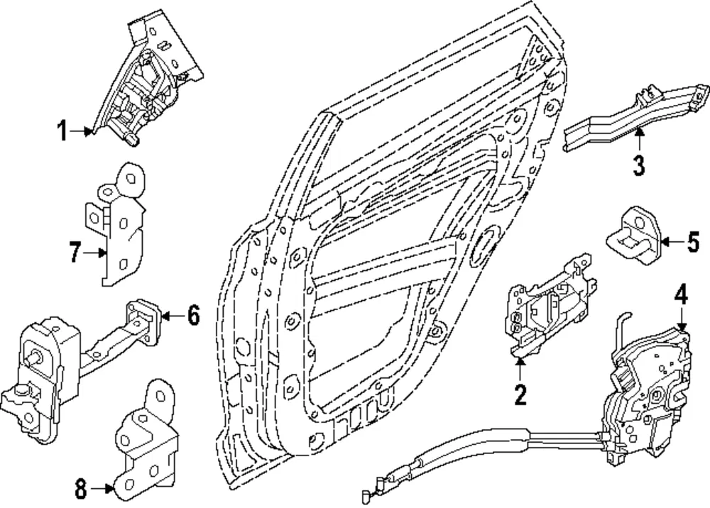 Handle, Outside - Kia (83650-GG000)