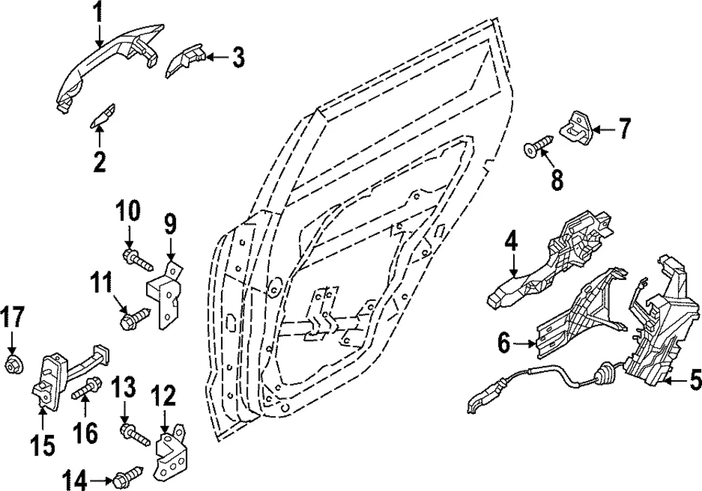 Handle, Outside - Kia (83651-DW000)