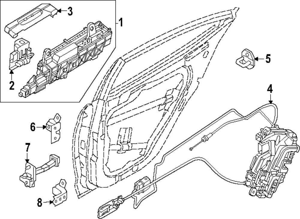 Handle Cover - Kia (83652-DO000DFG)
