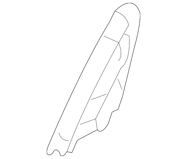 Upper Molding - Driver's Side (LH) - Kia (83830-3F020)