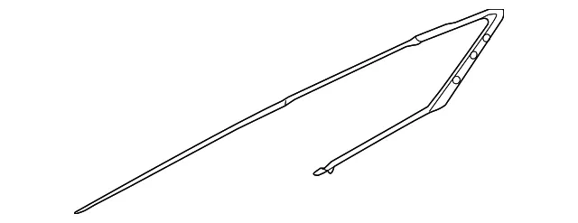 Upper Molding - Passenger Side (RH) - Kia (83860-D9000)