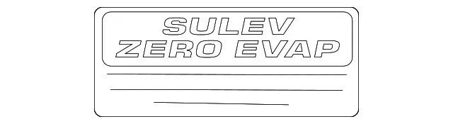 Emission Label - Nissan (83892-4Z000)