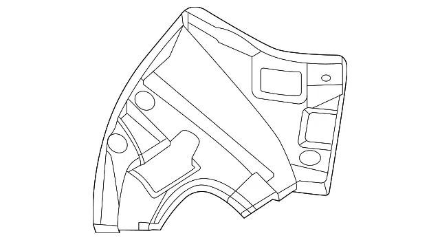 Fender Apron Insulator - Kia (84127-P2000)