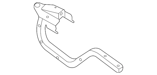 Trunk Lid Hinge Assembly, Left - Nissan (84401-6LB0A)