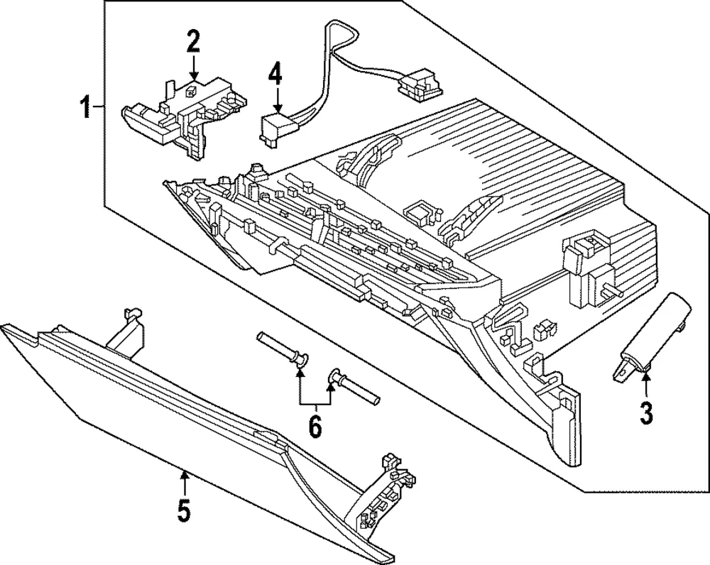 Glove Box Door - Kia (84512-XG000CGR)