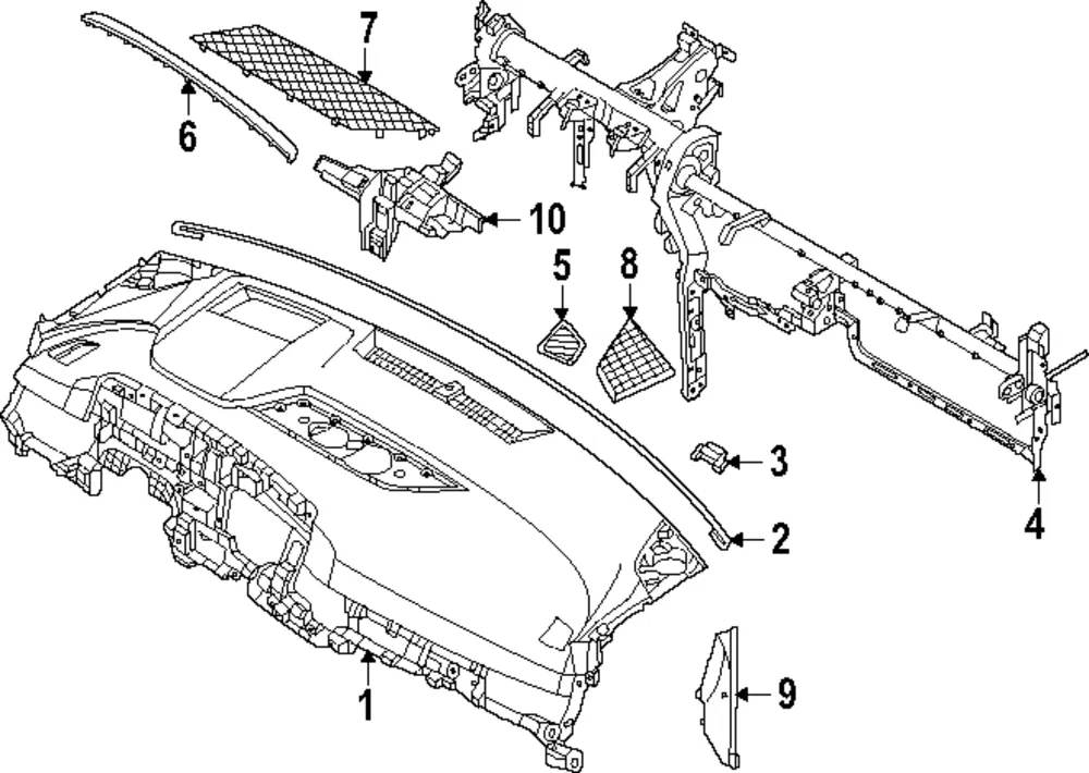Speaker Grille - Kia (84726-R0AA0OFB)