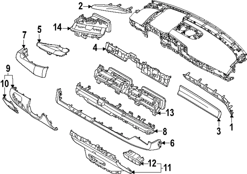 Outer Molding - Kia (84782-DO000DQ5)