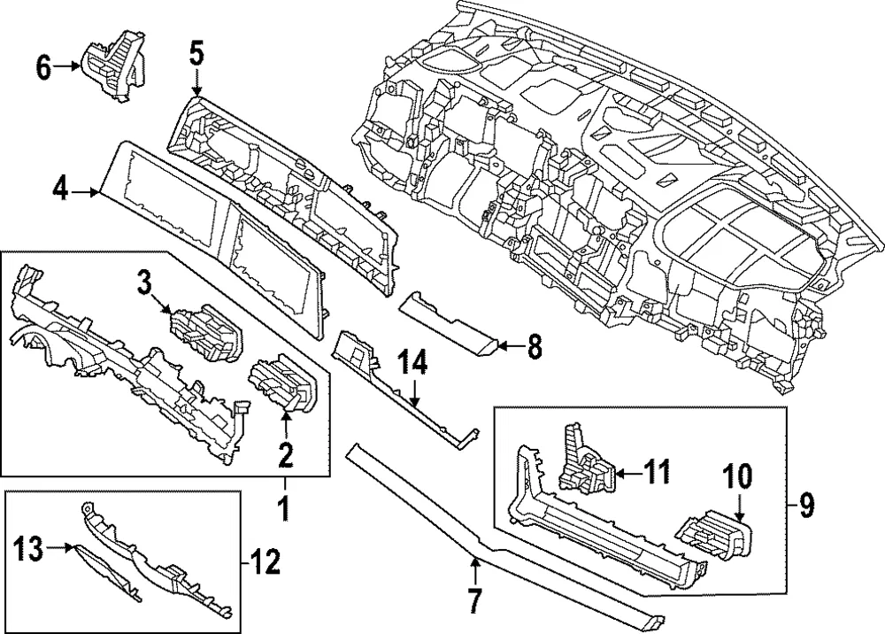 Center Molding - Kia (84792-DW000WK)