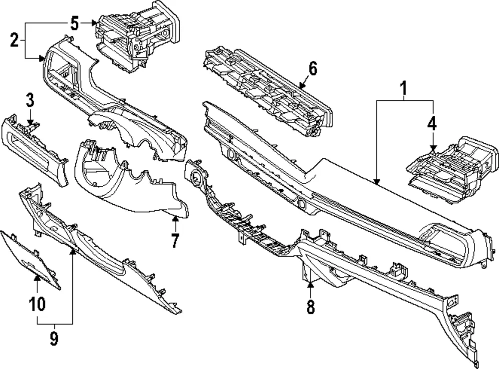 Center Molding - Kia (84795-S9700G2K)