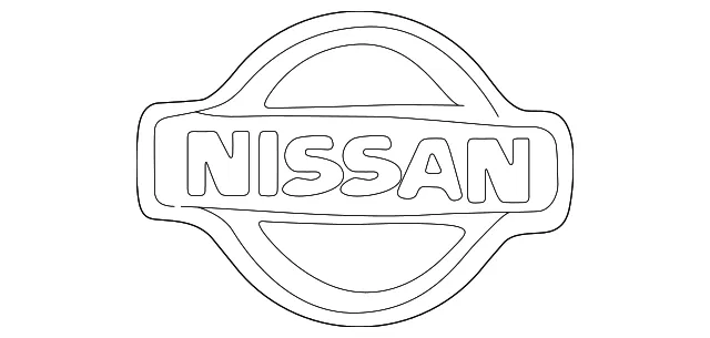 Bumper Cover Emblem - Nissan (84889-4B000)