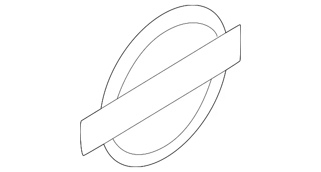 Bumper Cover Emblem - Nissan (84890-6GP0A)