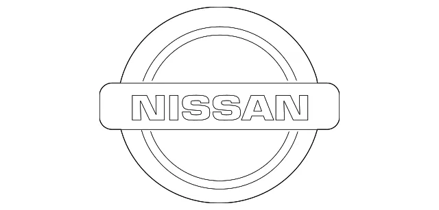 Trunk Lid Emblem - Nissan (84890-6HV0A)