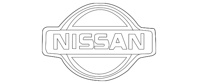 Trunk Lid Emblem - Nissan (84890-9DL0A)