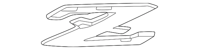 Bumper Cover Emblem - Nissan (84895-6GP0A)