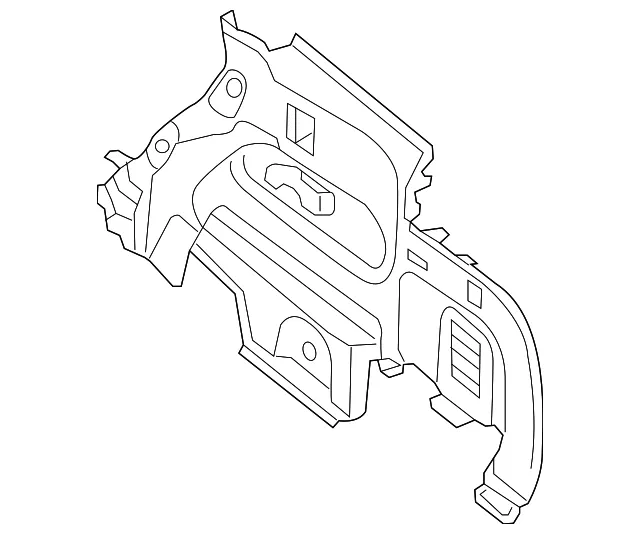 Lower Quarter Trim - Passenger Side (RH) - Nissan (84950-3KA0B)