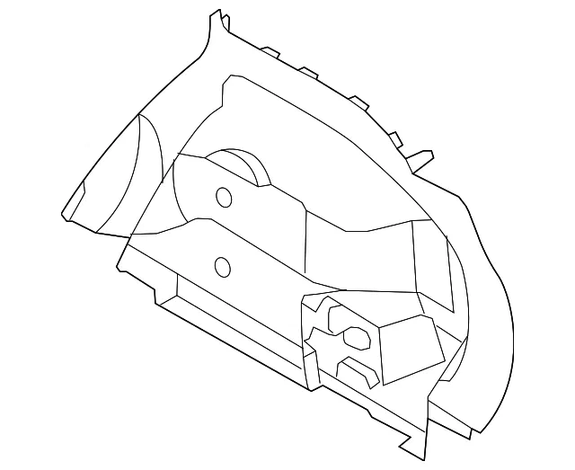 Lower Quarter Trim - Passenger Side (RH) - Nissan (84950-6FK1D)