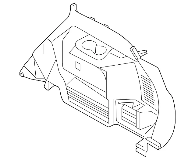 Lower Quarter Trim - Passenger Side (RH) - Nissan (84950-7FA5B)