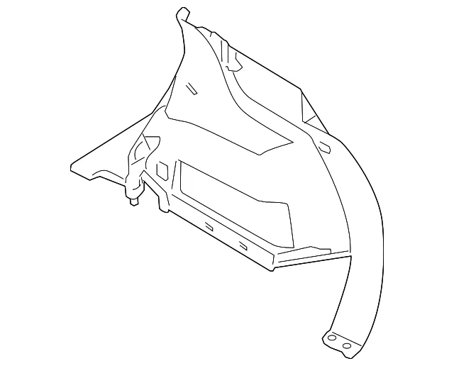 Lower Quarter Trim - Passenger Side (RH) - Nissan (84950-JM00B)