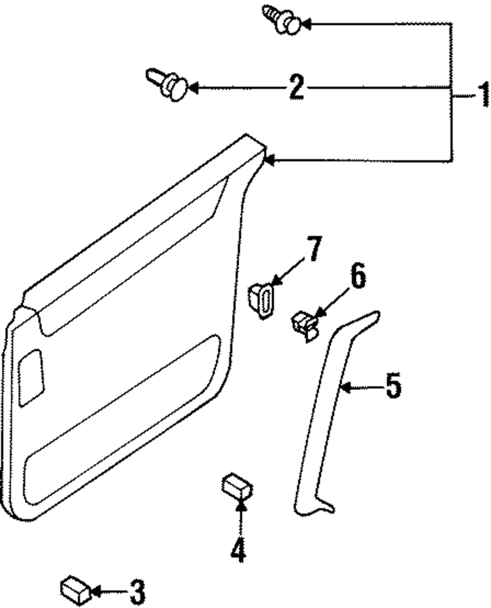 Door Trim Panel Clip - Nissan (84952-0B000)