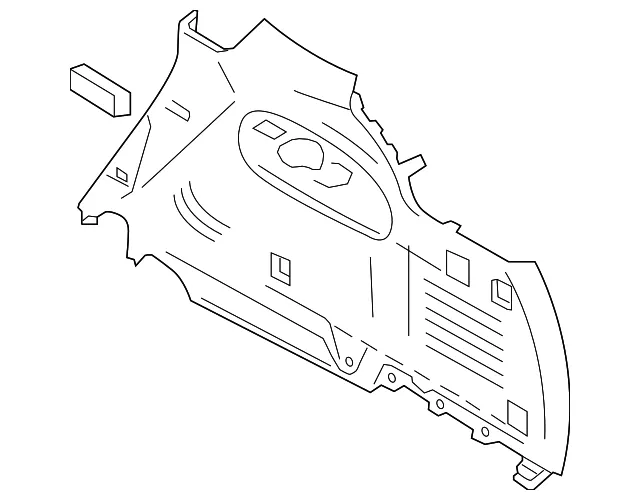 Interior Quarter Panel Trim Panel - Nissan (84952-6JL0A)
