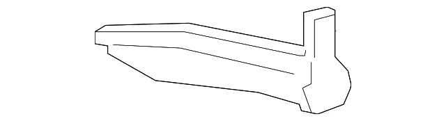 Rear Bumper Side Bracket, Left - Nissan (85227-5AA2A)