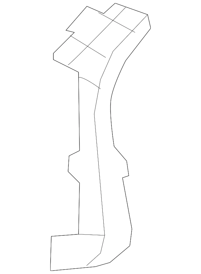Bumper Cover Support Rail - Nissan (85227-6HW0A)