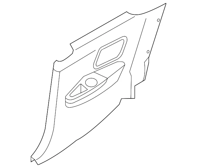 Lower Quarter Trim - Driver's Side (LH) - Kia (85510-1M101WK)
