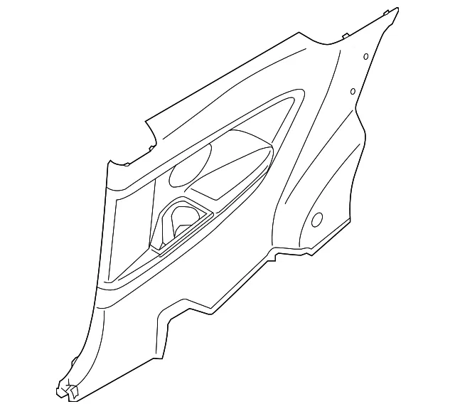 Lower Quarter Trim - Driver's Side (LH) - Kia (85510-A7200WK)